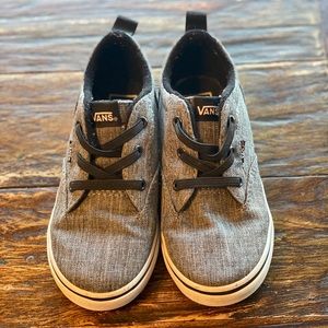 Toddler boys gray Vans, size 10